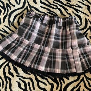 Women's Black and Pink Skirt